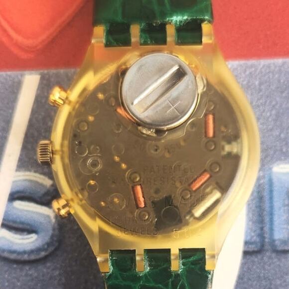 Swatch watch CLOCHER SCJ400 1995 Chrono New Old stock - Picture 7 of 9